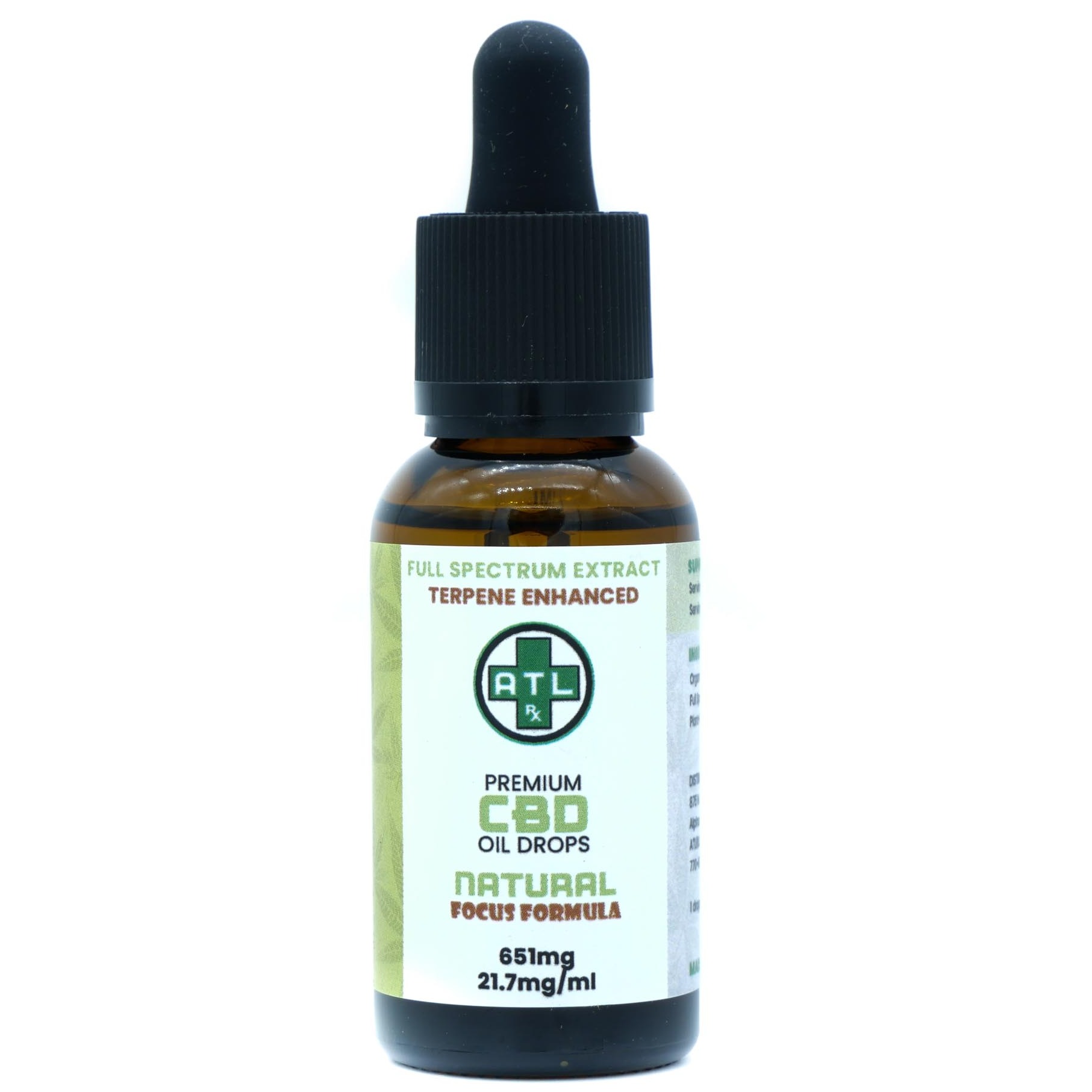 ATLRx CBD Oil- 600mg Natural